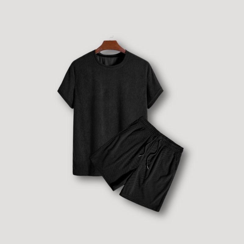 Eddo Kurzarmhemd & Crew Neck Set: Sommer-Outfit