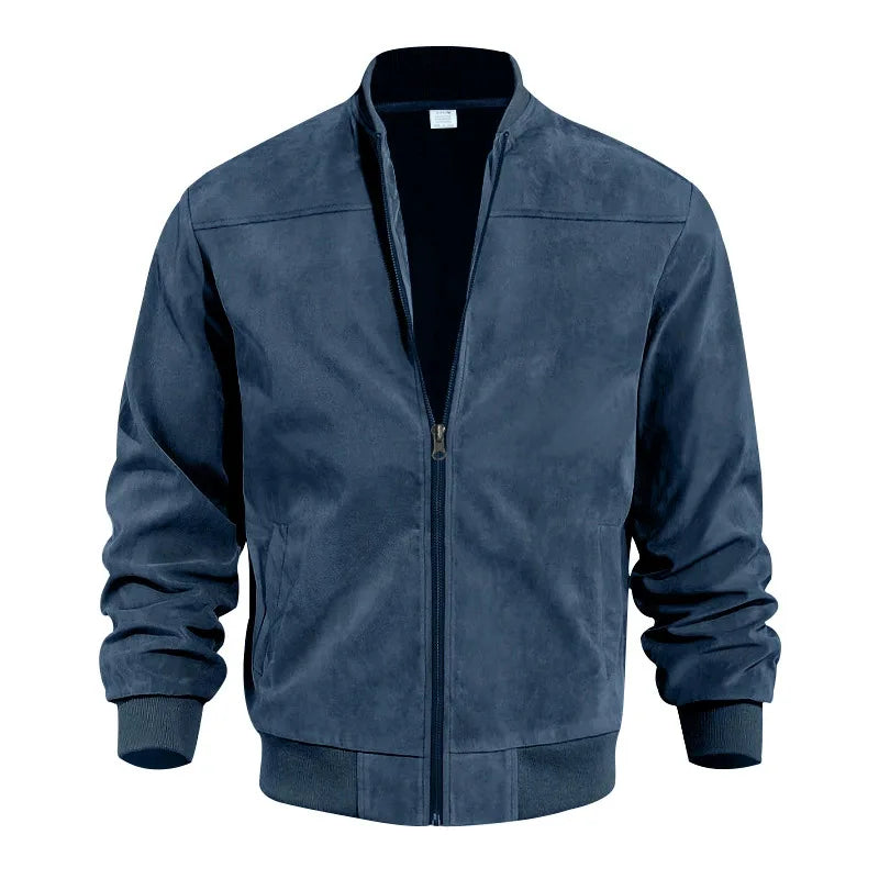 Noah Veste Bomber en Daim pour Homme Style Classique Confort Moderne et Construction Durable