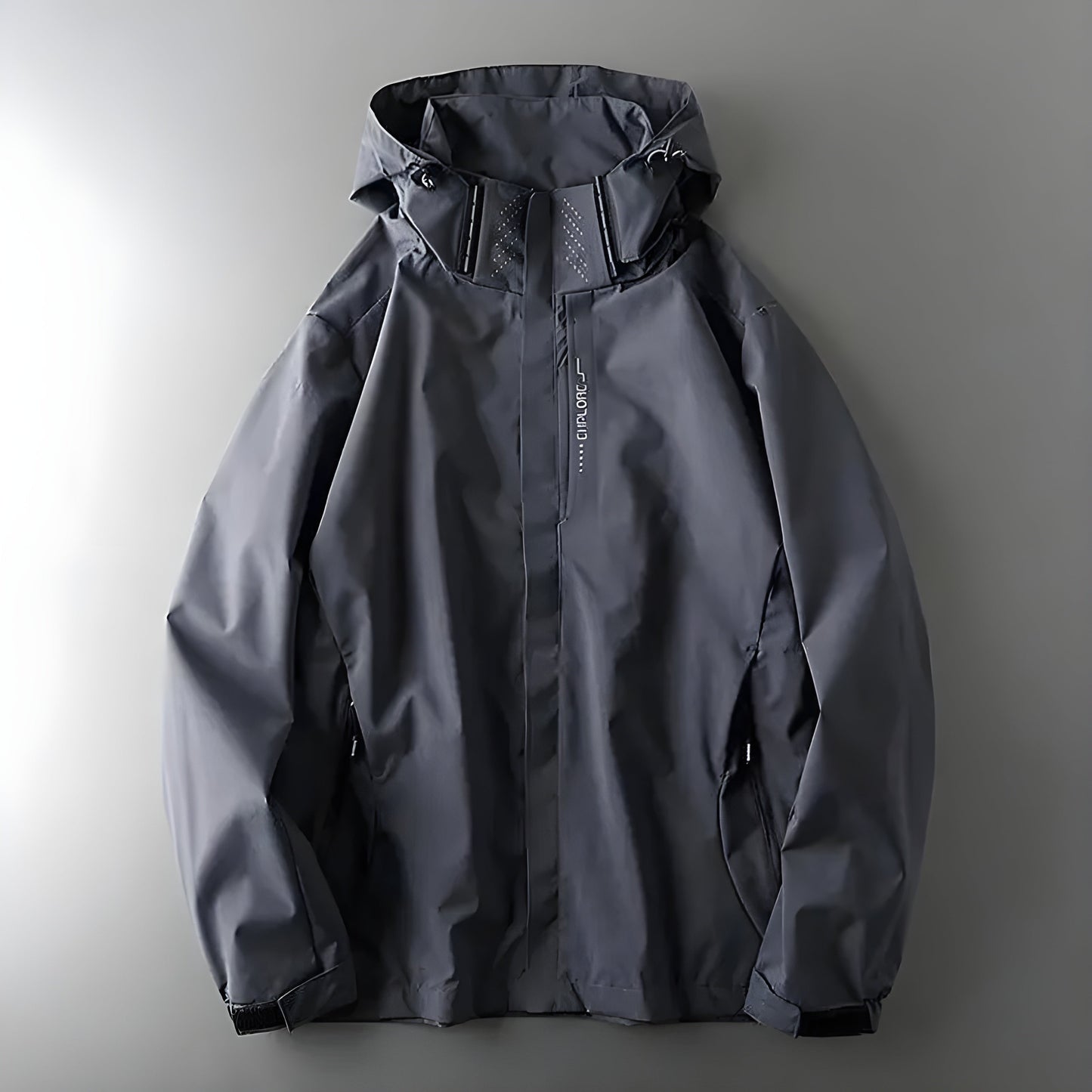 Terra Guard Veste Coupe Vent Imperméable Légère Et Compacte Avec Col Haut Et Poignets Velcro