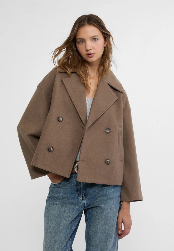 Veste Courte À Double Boutonnage Amawinc Coupe Tailorée Polyvalente Pour Bureau Et Sorties