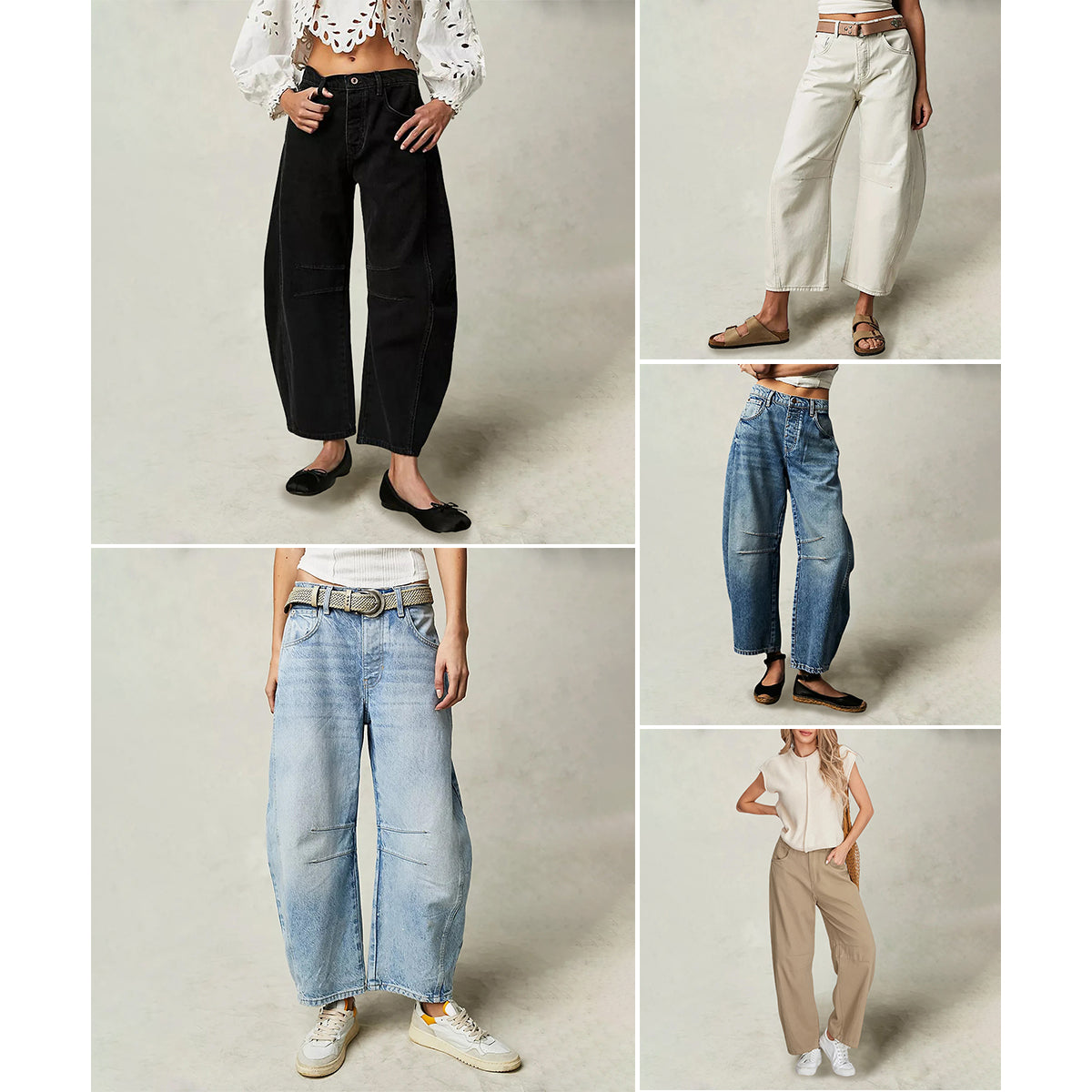 Jeans Sofia Amoretti City Pulse À Coupe Large Évasée Pour Femme Style Urbain Moderne