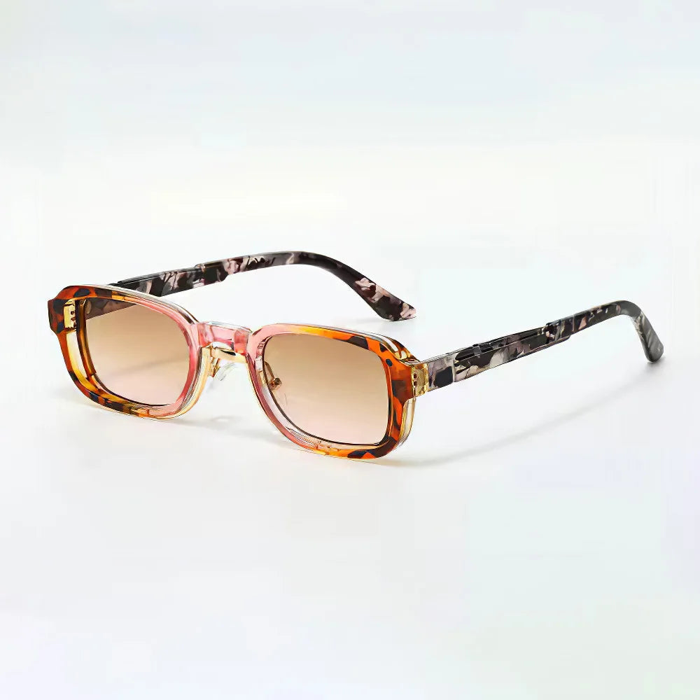 Lunettes Solstice Bloom Rectangulaires Rétro Avec Verres Dégradés Charme Vintage Bras Confortables