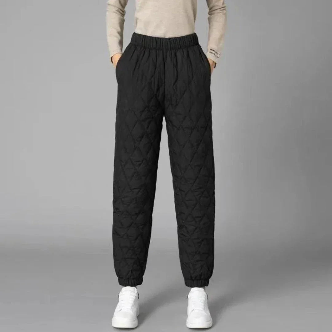 Stacy Pantalon Jogger Thermique Matelassé Chaud Et Léger Pour L Hiver Avec Isolation Douce
