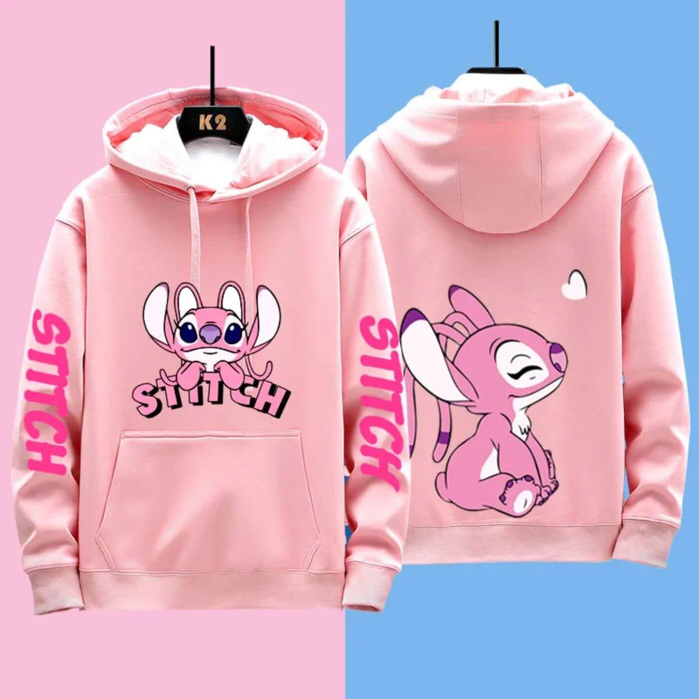 Bequemer Disney Stitch Kapuzenpullover von Fudus