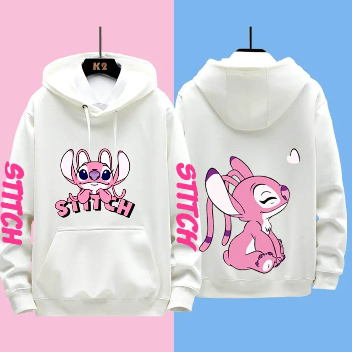 Bequemer Disney Stitch Kapuzenpullover von Fudus