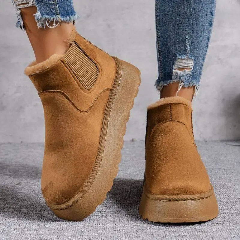 Bottes D'Hiver Pour Femmes Élégantes Chaudes Et Confortables Avec Doublure Douce Luxueuses