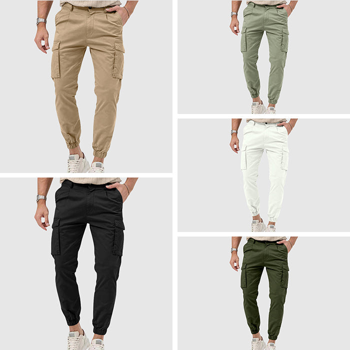 Pantalon Cargo Actif Theodore Willow Homme Mi Hauteur Coupe Droite Poches Multiples Tissu Respirant Sans Repassage