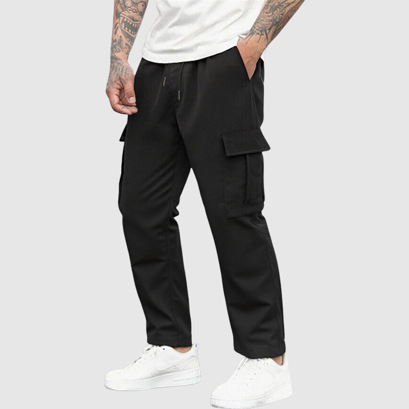 Pantalon Cargo Bluefield Theodore Willow Poches Multiples Tissu Structuré Pour Confort Quotidien Moderne