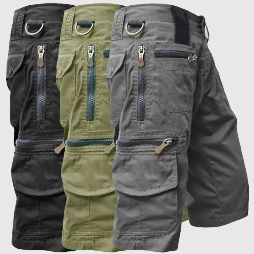Shorts Cargo Tactiques Titan Multi Zip Pour Homme Poches Sécurisées Et Coton Respirant Pour Aventure En Plein Air