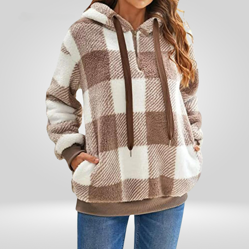 Bequemer Hoodie mit Reißverschluss von Fudus