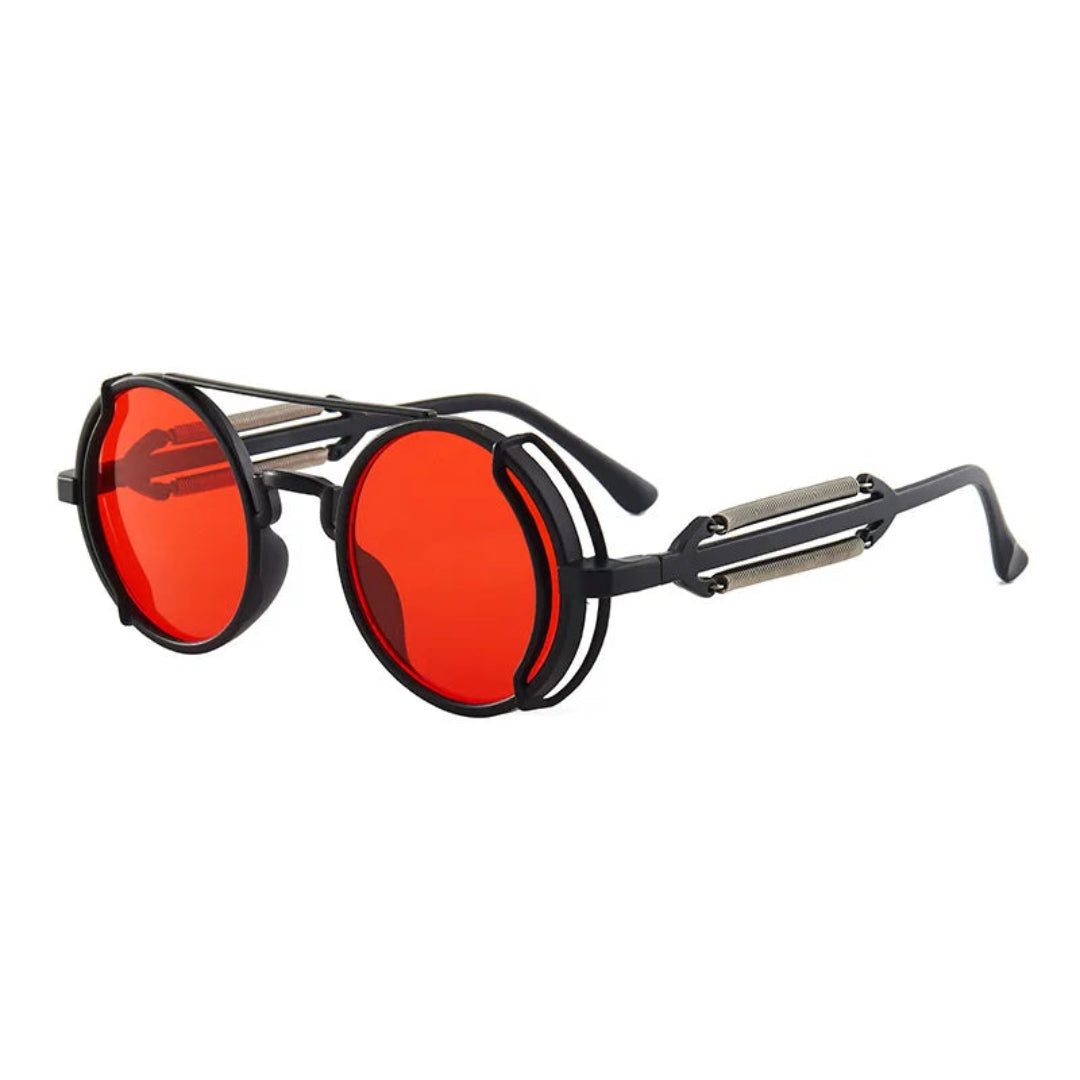 Lunettes de Soleil Rondes Tobias UV400 Verres Résistants aux Rayures Confort Ergonomique Style Vintage