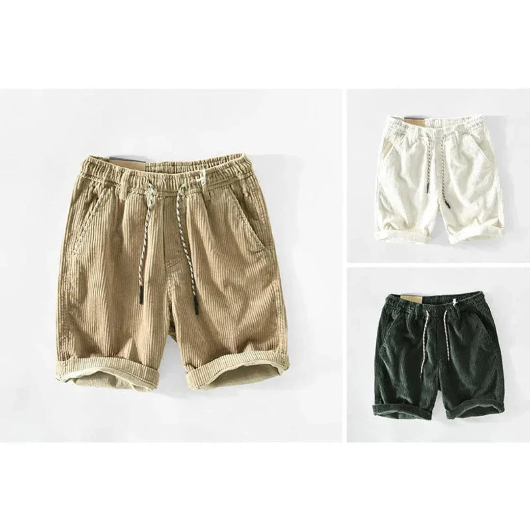 Waylynn Shorts Tom En Velours Côtelé De Coton Pour Homme Avec Taille Elastique Et Cordon De Serrage Léger Décontracté