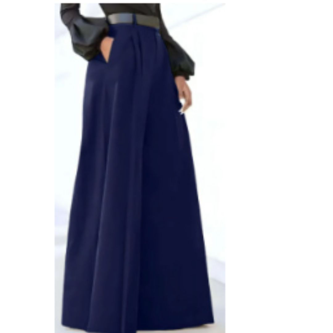 Zorvanna Damenhose: Einfarbige, weite Hose