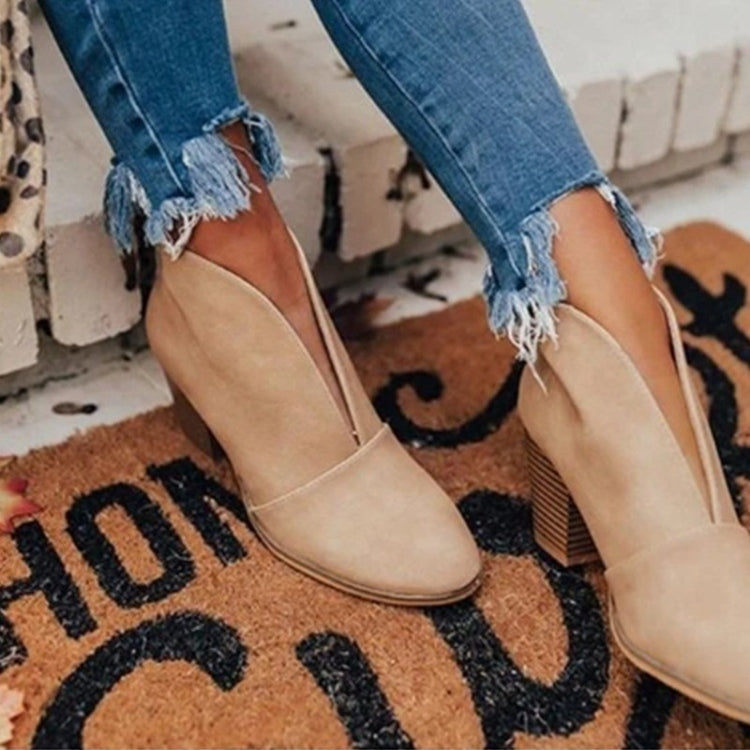 Bottines Femme V Coupe Chic Et Confortables Pour Tous Les Jours Idéales Avec Jeans Ou Robes Amawinc
