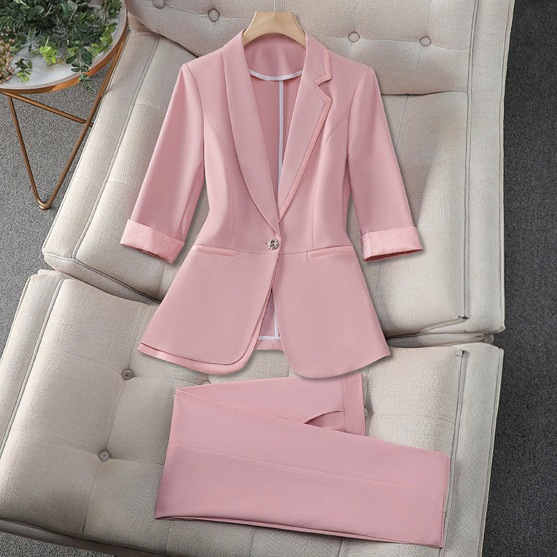 Valentina Rossi Staple Ensemble Formel Tailleur Blazer Et Pantalon Élégance Polyvalente Pour Toutes Occasions
