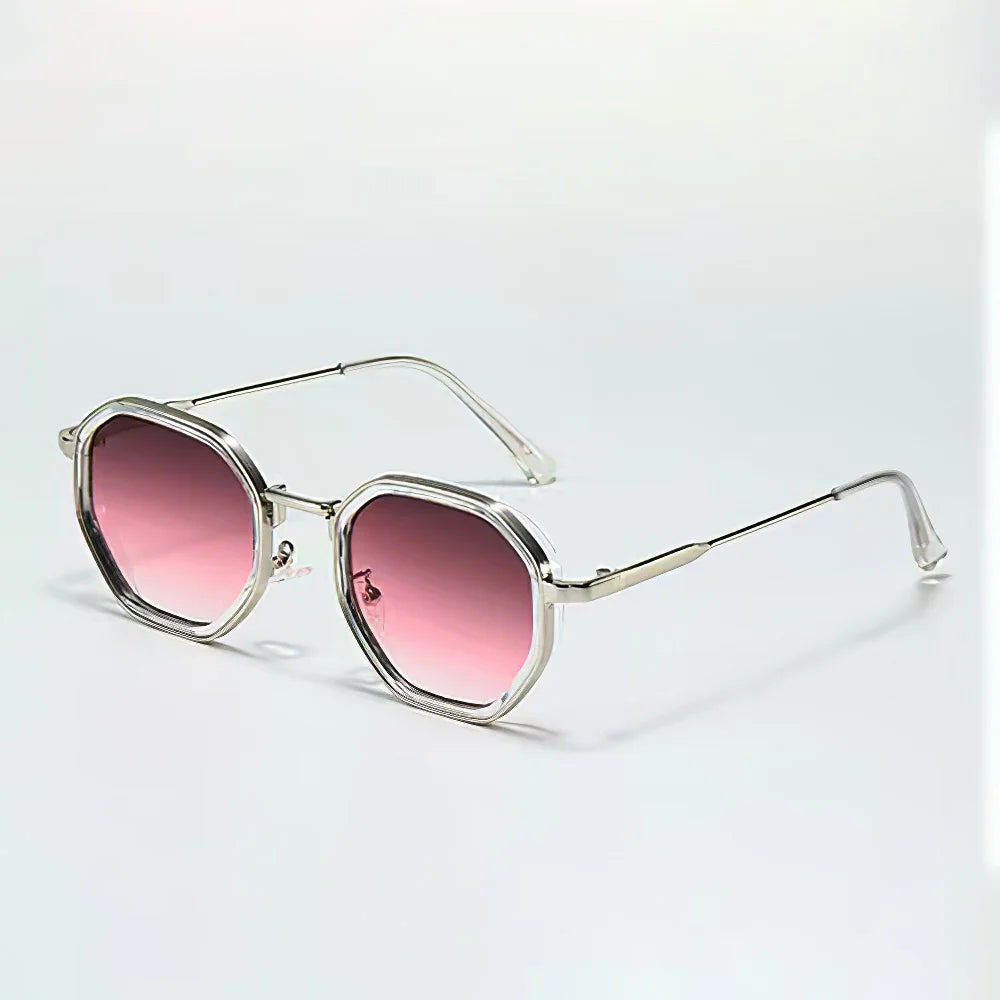 Lunettes de Soleil Vento Luxe Forme Géométrique Élégante Bras en Métal Minimaliste Confortables pour un Style Élevé