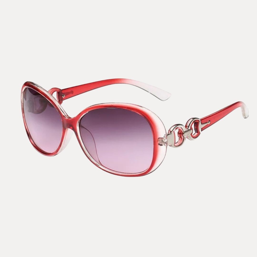 Lunettes De Soleil Veronica Retro Oversized Avec Monture XXL Et Détails Métalliques Élégants Verre Dégradé UV400