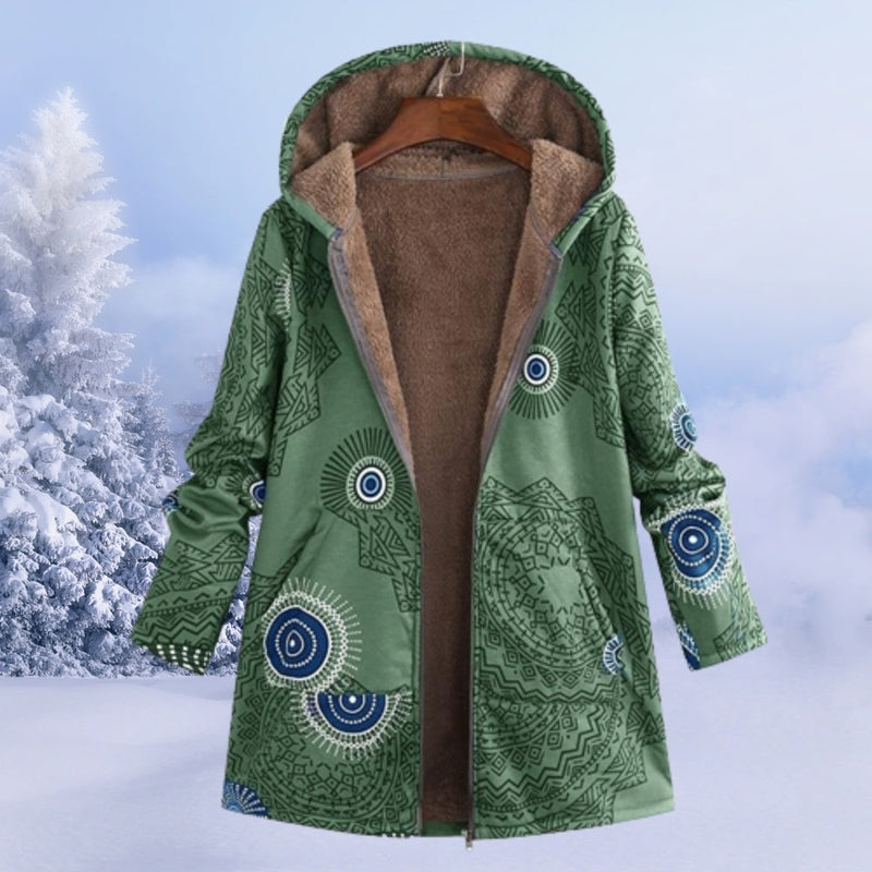 Angenehme Kapuzenfleecejacke Zoe für kalte Wintertage
