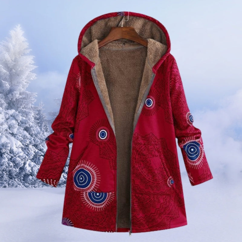 Angenehme Kapuzenfleecejacke Zoe für kalte Wintertage