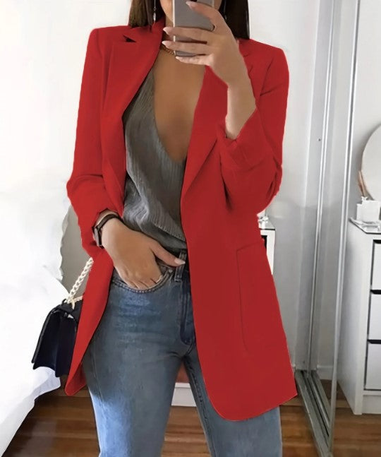 Avelena Plus Size Freizeitblazer