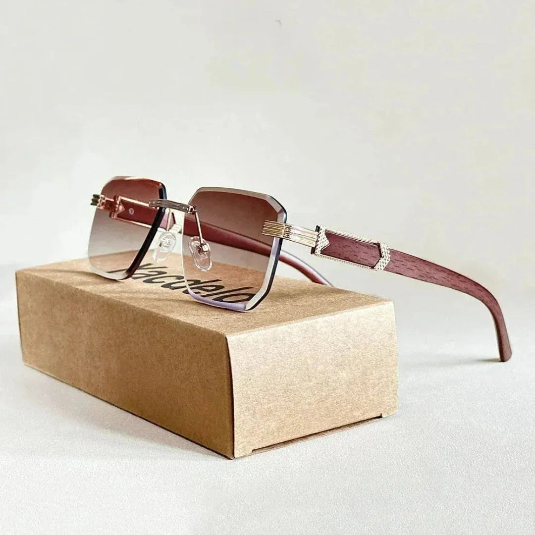 Waylynn Victor Lunettes De Soleil Sans Monture Carrées Dégradé Pour Femmes Montures Géométriques Modernes
