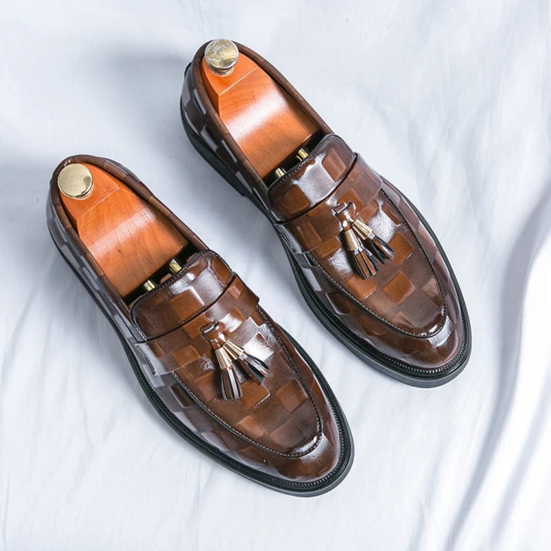 Mocassins Vittorio Luxe en Cuir Premium avec Pampilles Emblématiques et Doublure en Cuir Respirante