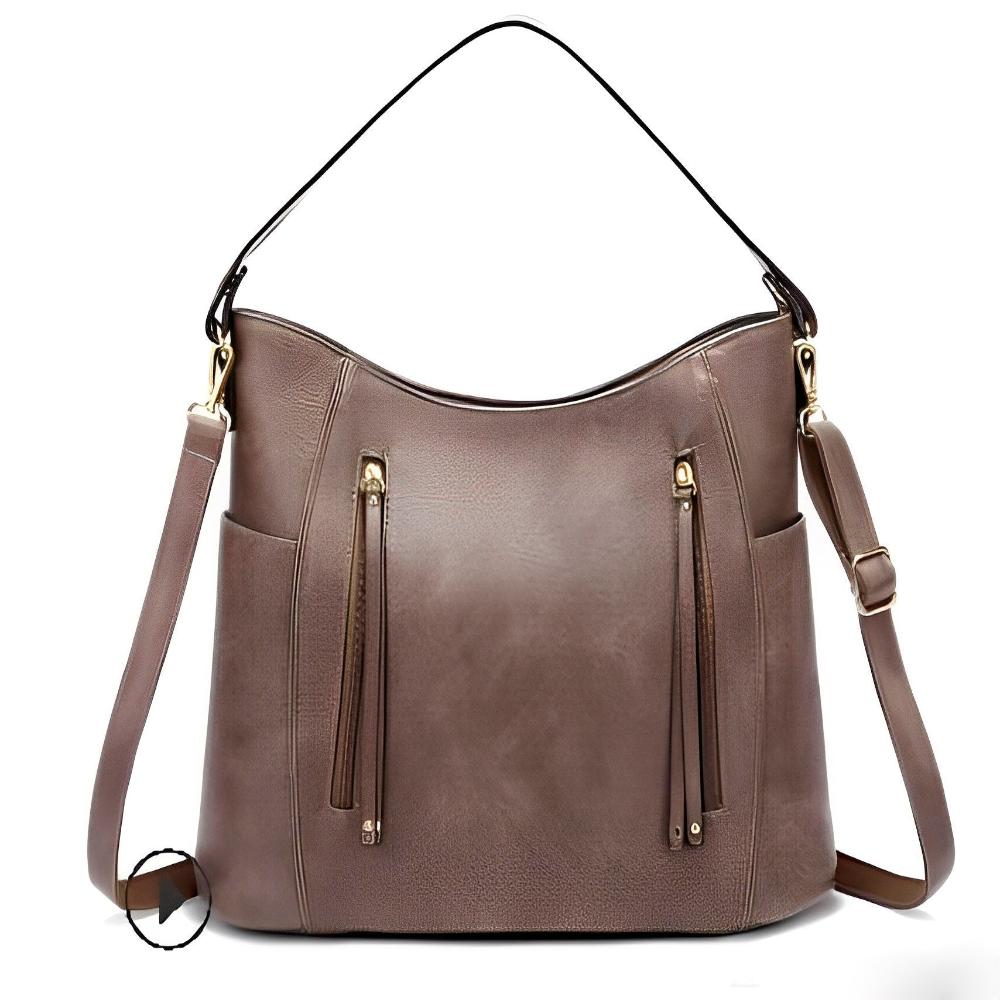 Amawinc Colleen Sac Hobo Cuir Végan Toutes Saisons Chic Avec Bretelles Réglables Et Poignées Doubles