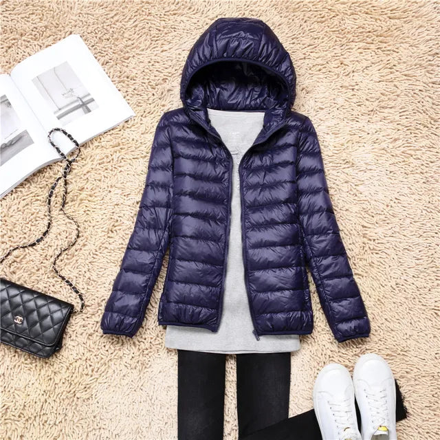 Lily Veste Puffer Matelassée À Capuche Pour Femme Léger Chic Et Chaud Hivernale Confortable