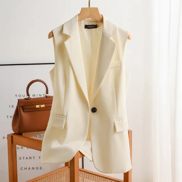 Klassischer Blazer ohne Ärmel