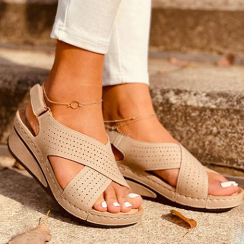 SOFIA Orthopädische Kreuzsandalen mit Knöchelriemen
