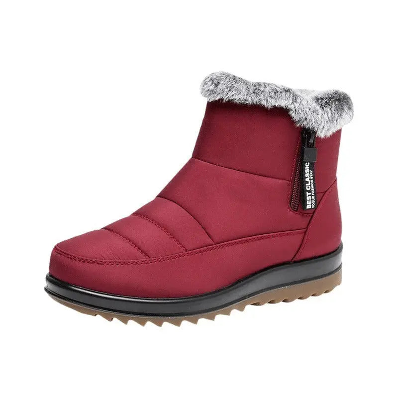 Bottes Imperméables Pour Femmes Hiver Mi Mollet Élégantes Et Confortables Pour Temps Froid