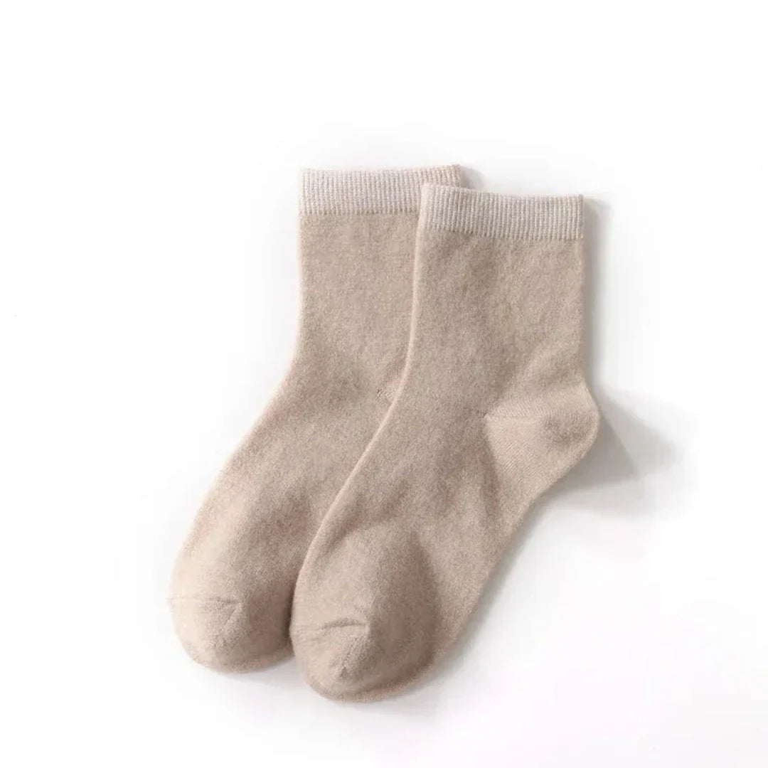 Chaussettes Mi Mollet En Laine Naturelle Pour Femmes Confortables Et Respirantes Toute La Journée