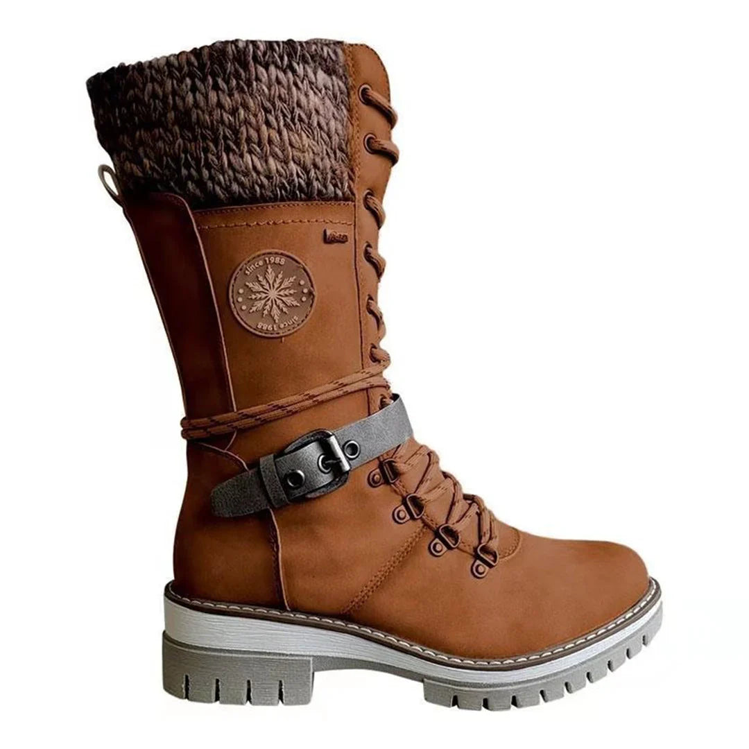Warme, wasserdichte und rutschfeste orthopädische Winterstiefel für Damen