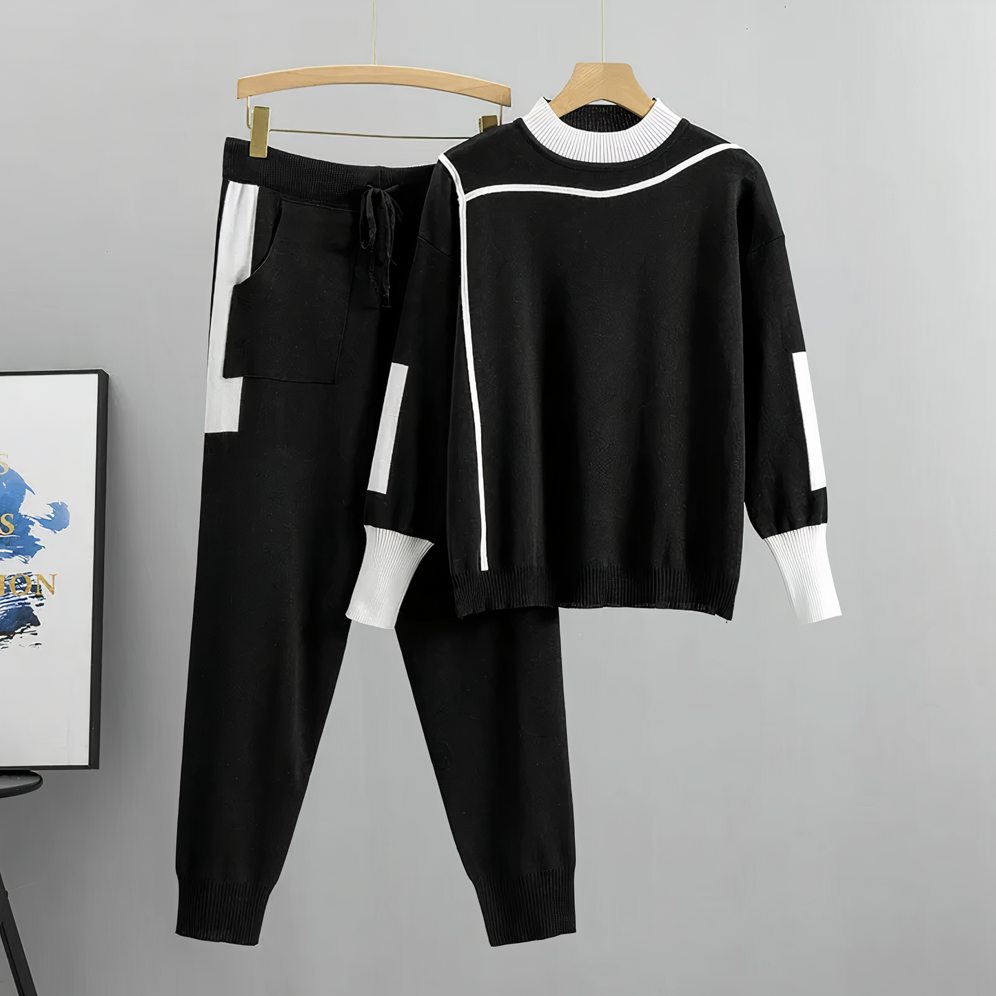 Zaria Trainingsanzug Set mit Farbblock-Design
