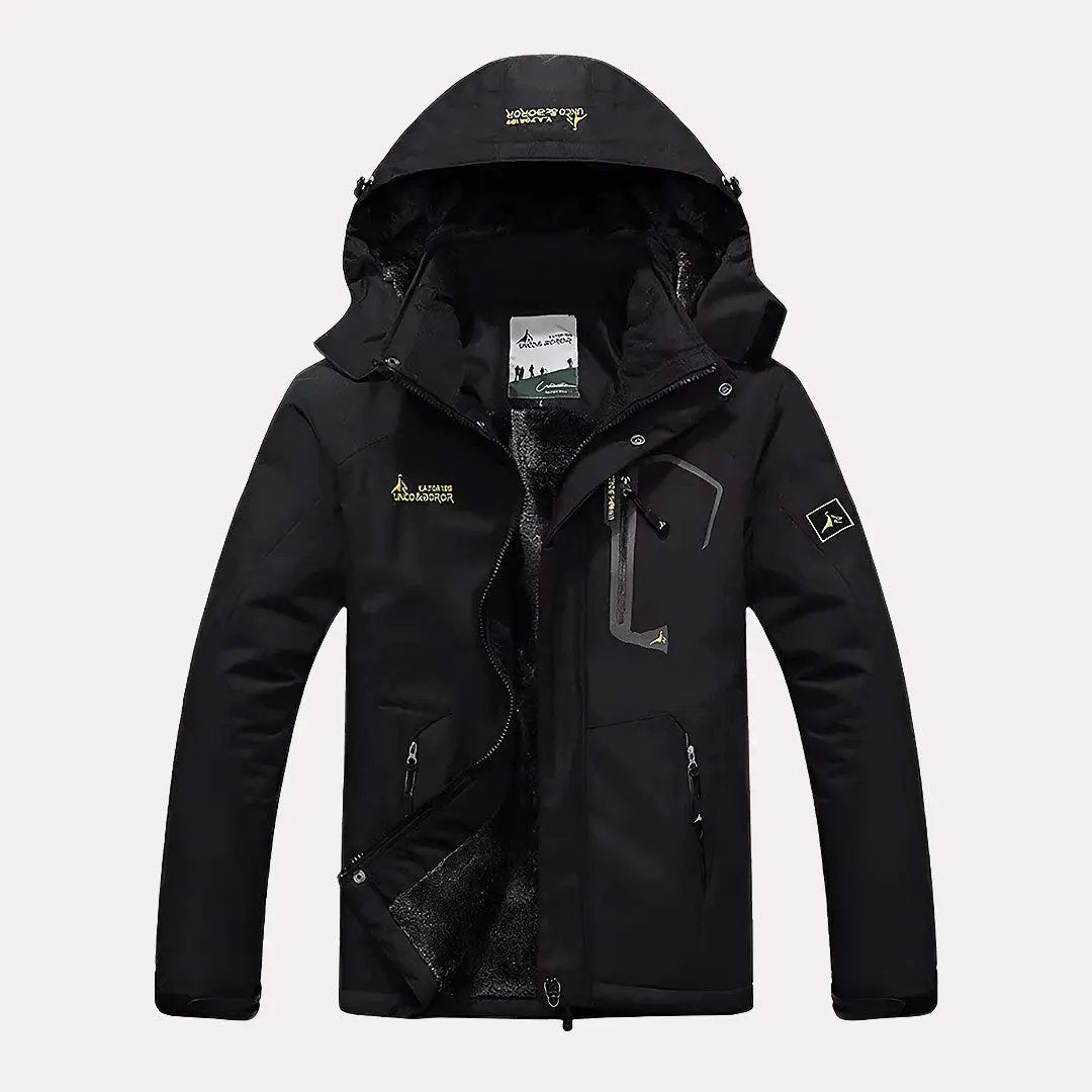Veste Hivernale À Capuche Zach Pour Hommes Style Militaire Isolation Épais Doublée Fourrure Waylynn