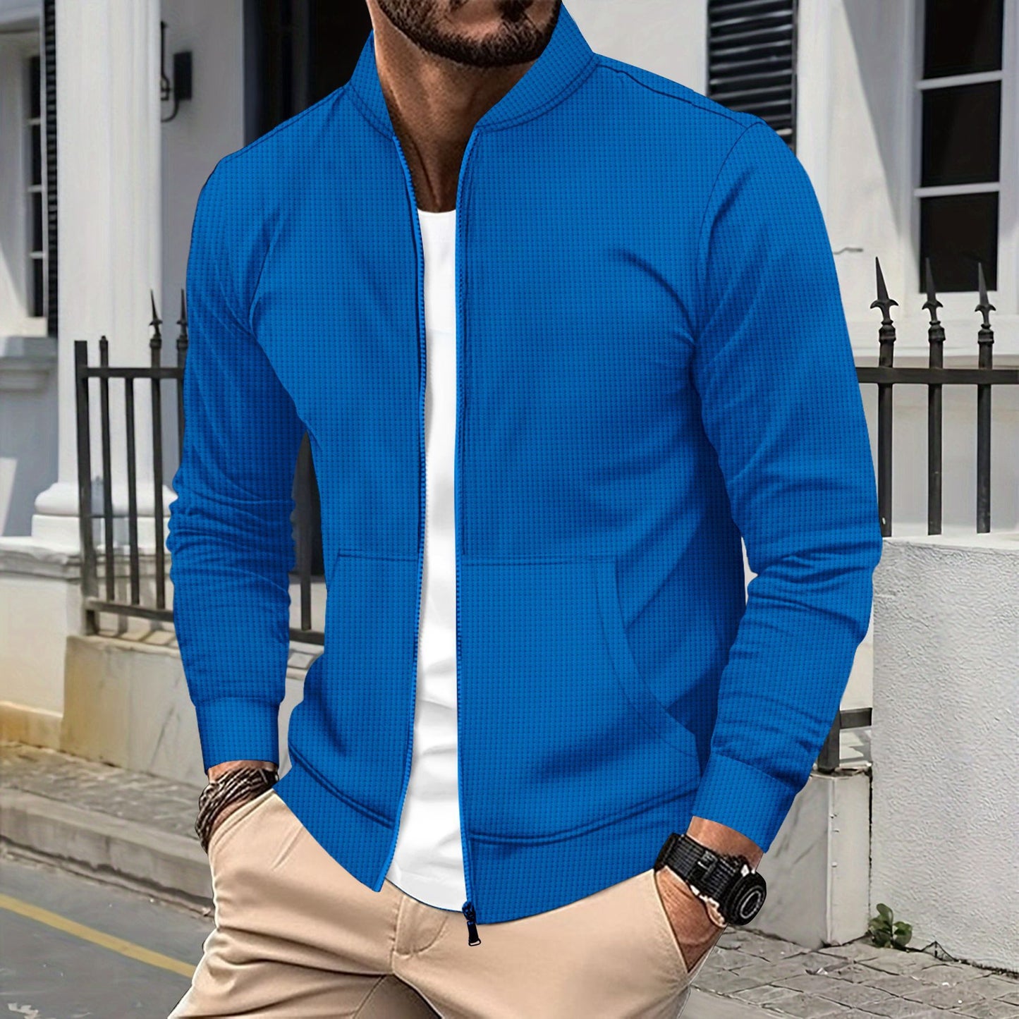 Baseballjacke für Herren von Cliff mit Reißverschluss