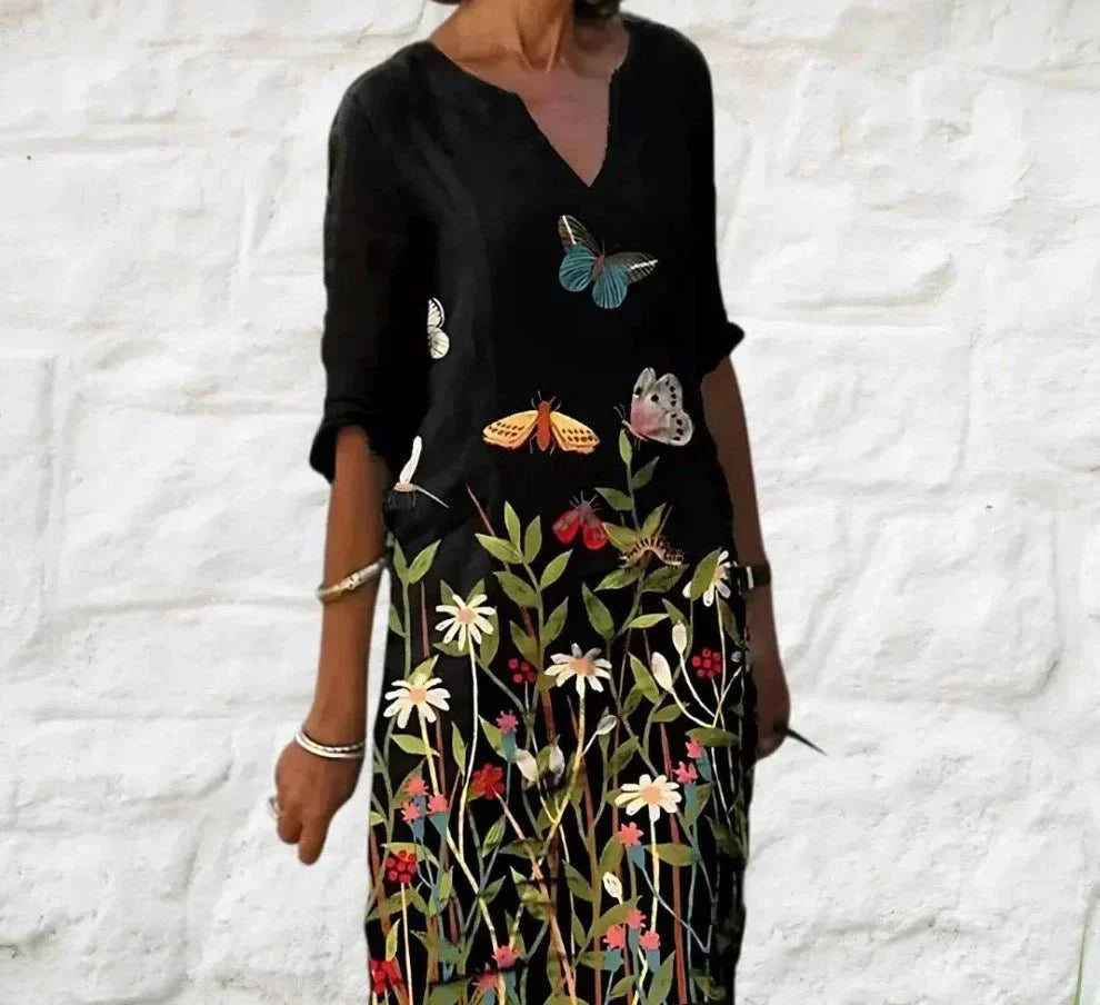 Adelvindra: Elegantes Abendkleid im klassischen Stil