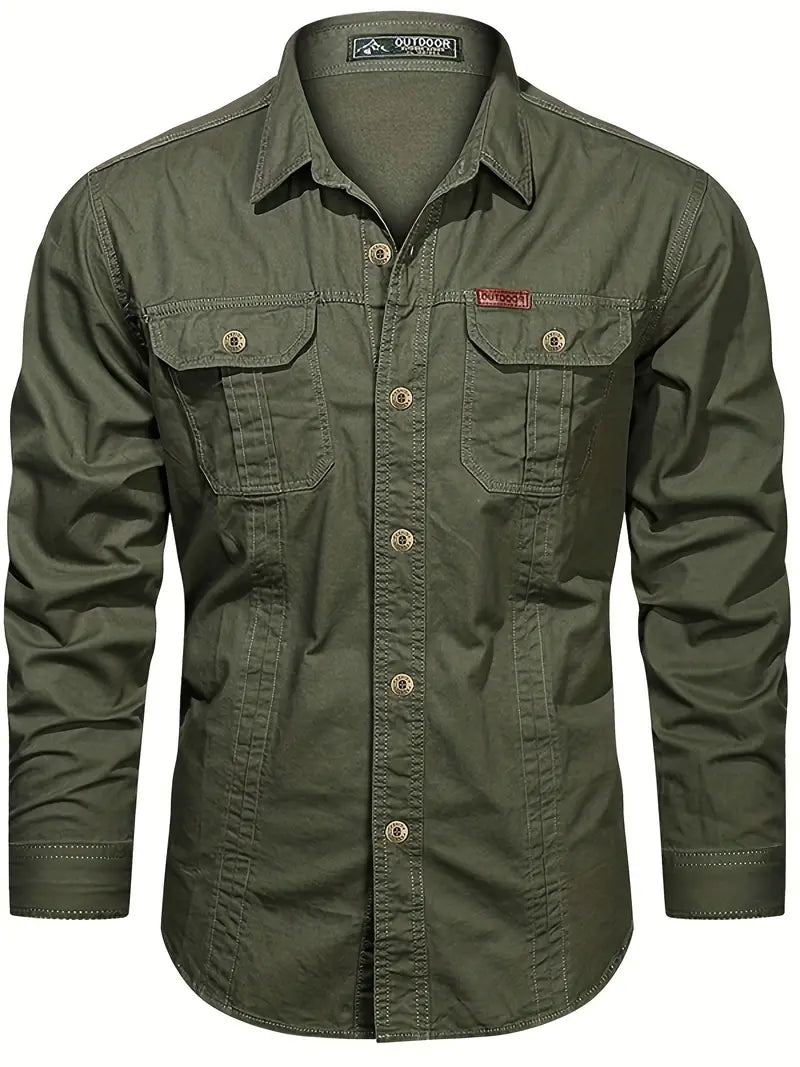 Baumwoll-Langarmshirt für Herren von Umberto