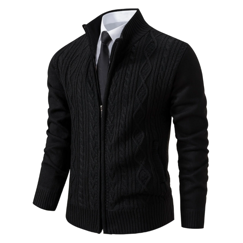 Angenehme Herren-Strickjacke für den Winter – Toni
