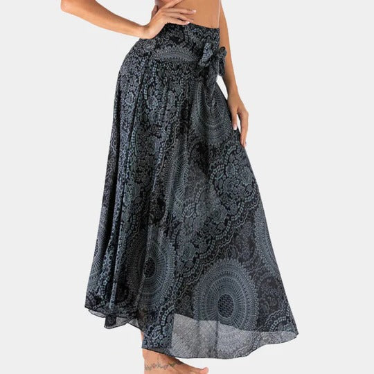 Jupe Maxi Bohème Pour Femmes À Silhouette Décontractée Et Fluide Facile À Porter Et Confortable