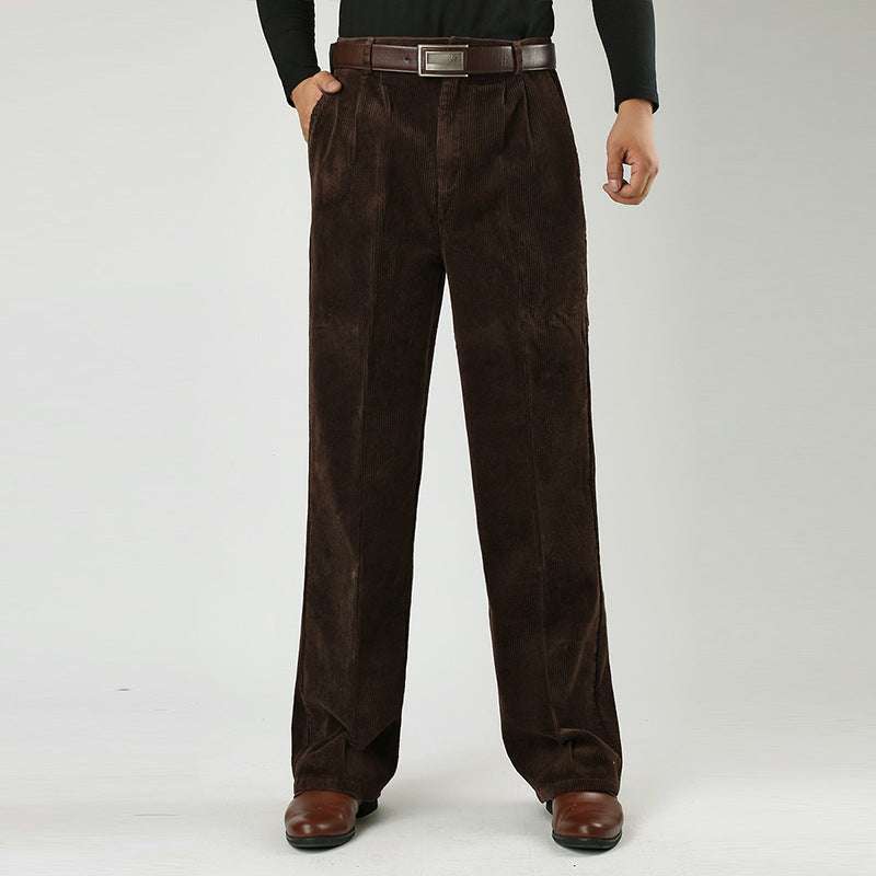 Pantalon Homme Taille Haute Plissé Décontracté Pour Travail Ou Week End Amawinc Brandon