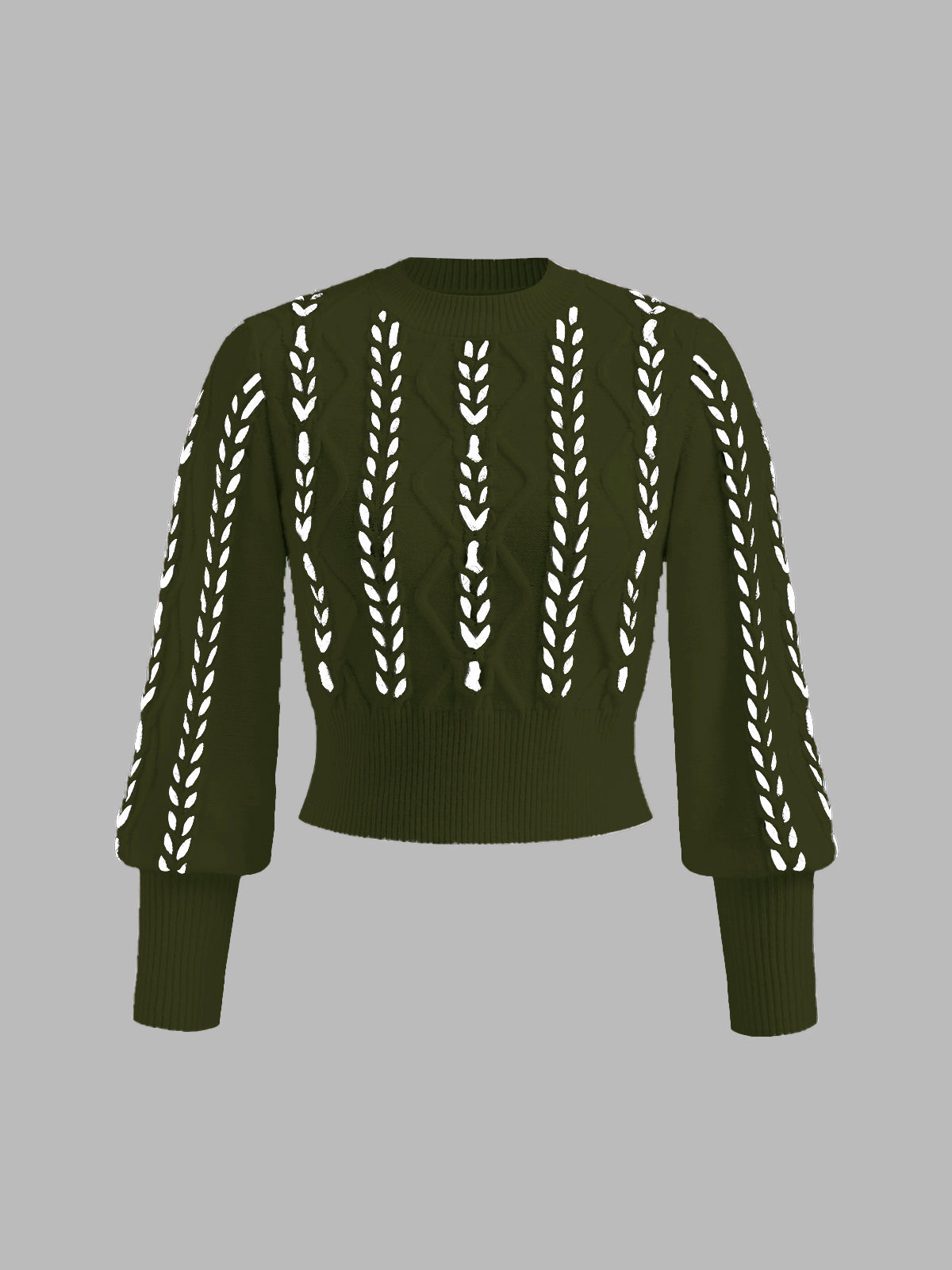 Pull Cintré À Bordures Contrastées En Maille Élégant Pour Travail Et Loisirs Journaliers