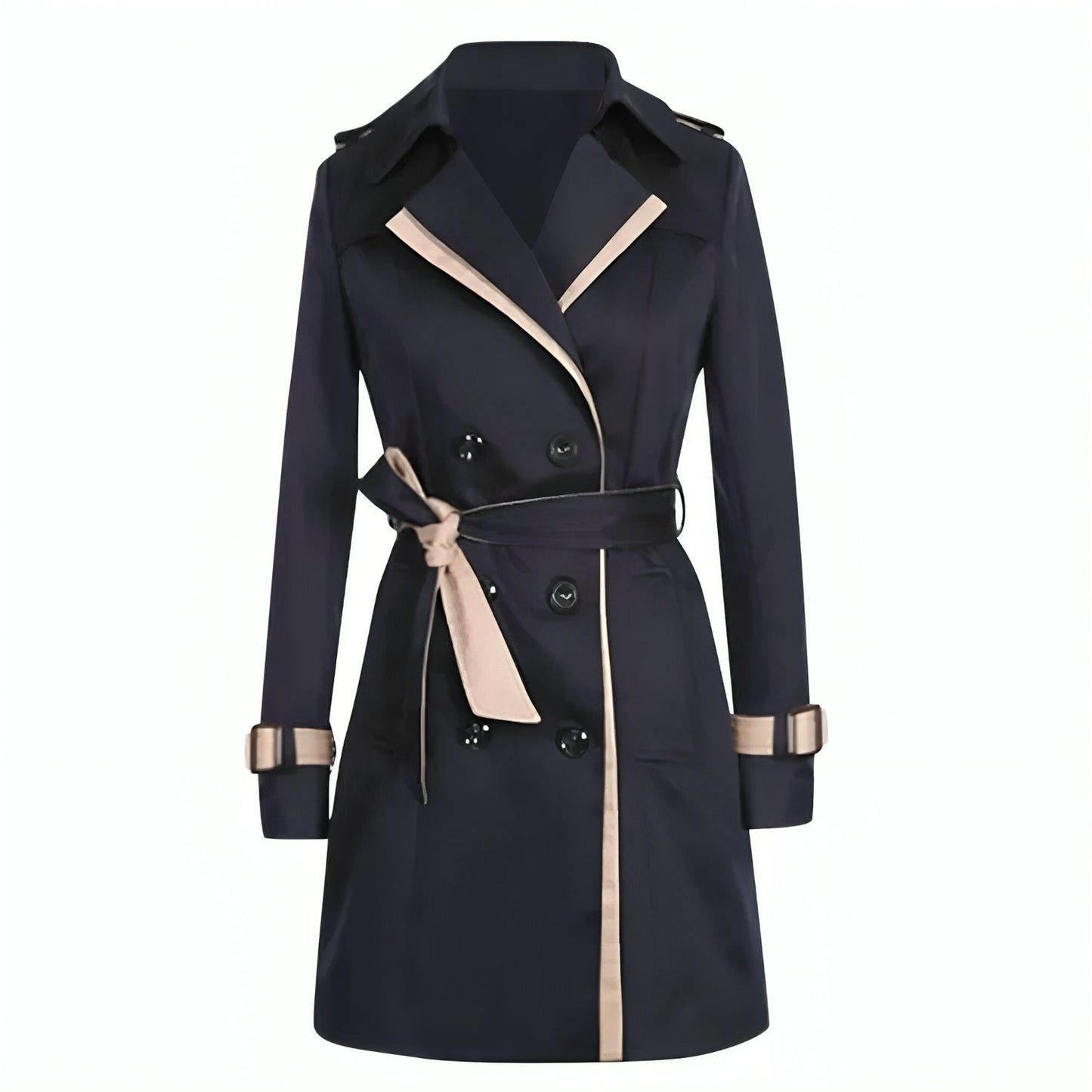 Stella Manteau Trench Double Boutonnage Pour Femme Élégant Et Polyvalent Pour Le Quotidien Et Les Occasions