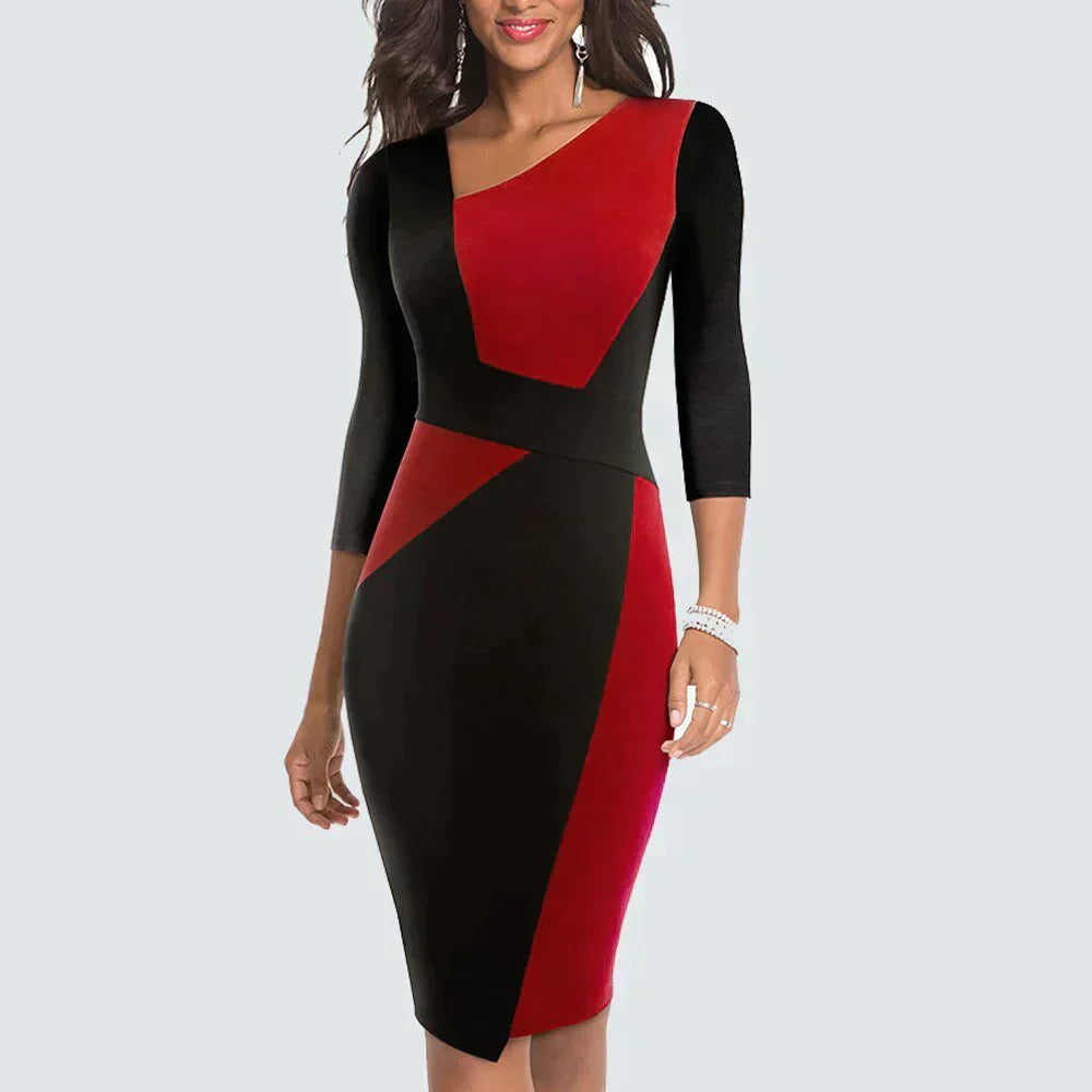 Marika Flickerkleid im Patchwork-Design