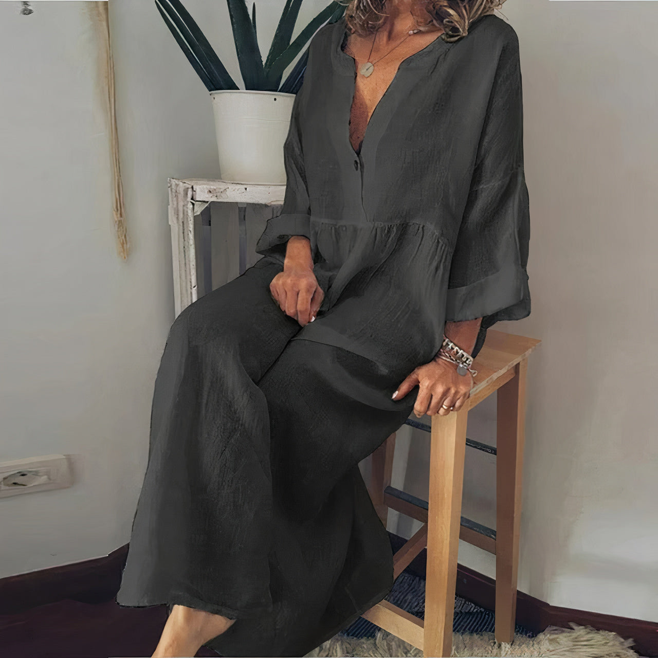 Leinenkleid Cassandra für Damen