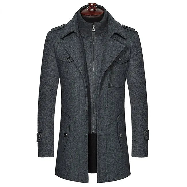 Cooler, cozy double winter coat - Rikard