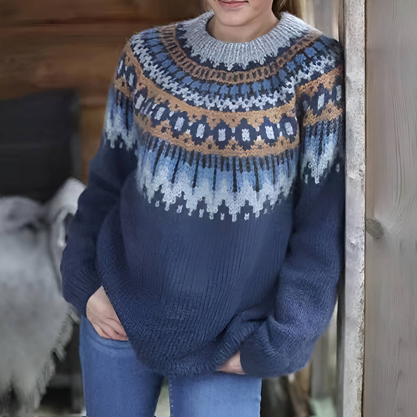 Pull Femme Fair Isle Motif Tricot Confort Et Style Quotidien Pour Tous Les Jours