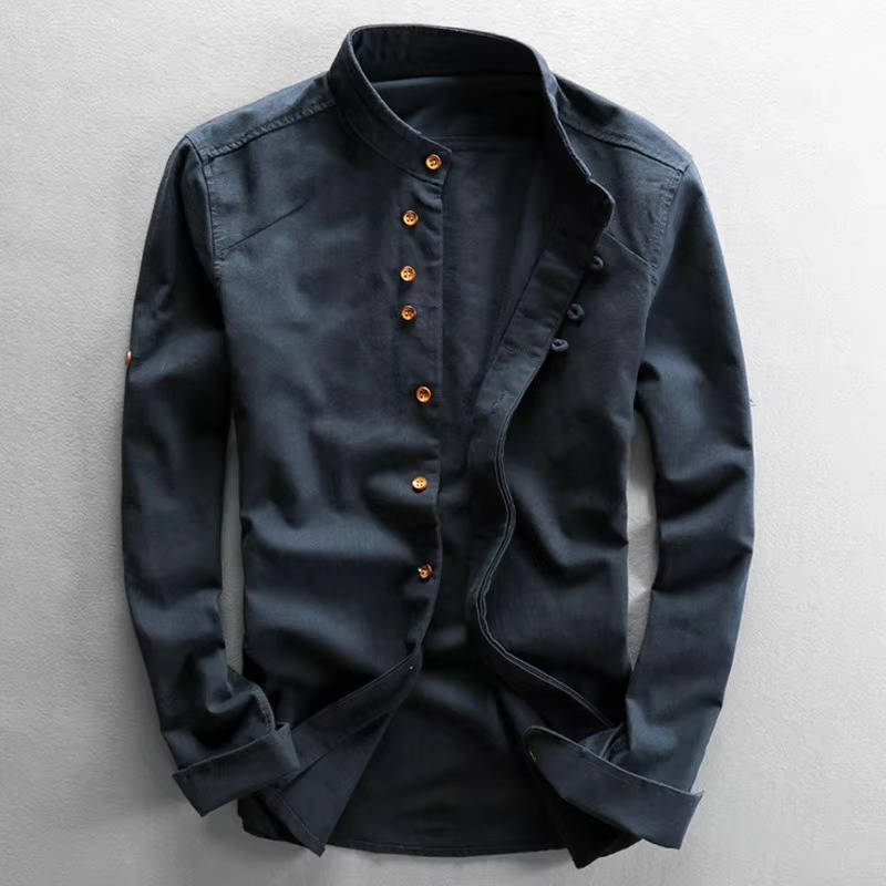 Chemise Style Japonais Décontractée En Coton Lin Pour Homme Confortable Et Chic Pour Toutes Occasions
