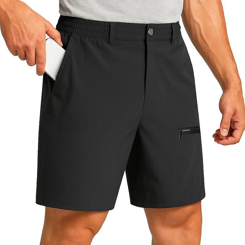 Amawinc Shorts D'Été Respirants Pour Homme Avec Poche Zip Et Style Cargo Élégant