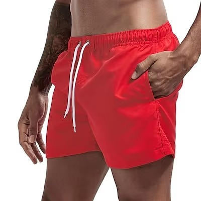 Amawinc Maillot De Bain Homme Séchage Rapide Gris Short De Bain Avec Cordon Confort Pour Plage Piscine